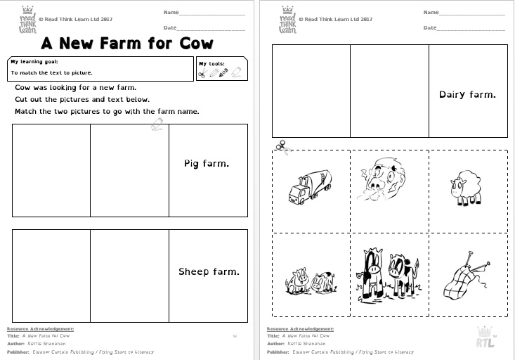 A New Farm for Cow – Read Think Learn